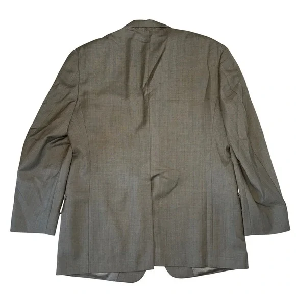 VTG 90s Tommy Hilfiger Union Made Mens 42R Wool Blazer‎ Sport Coat USA Made Gray